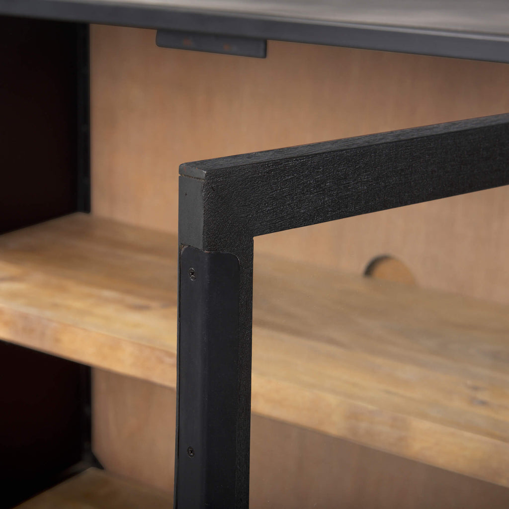 MERCANA SLOAN BLACK WOOD SIDEBOARD 69886