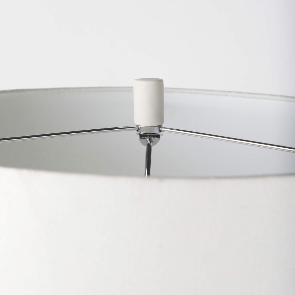 MERCANA MELANIE WHITE CERAMIC TABLE LAMP 68340