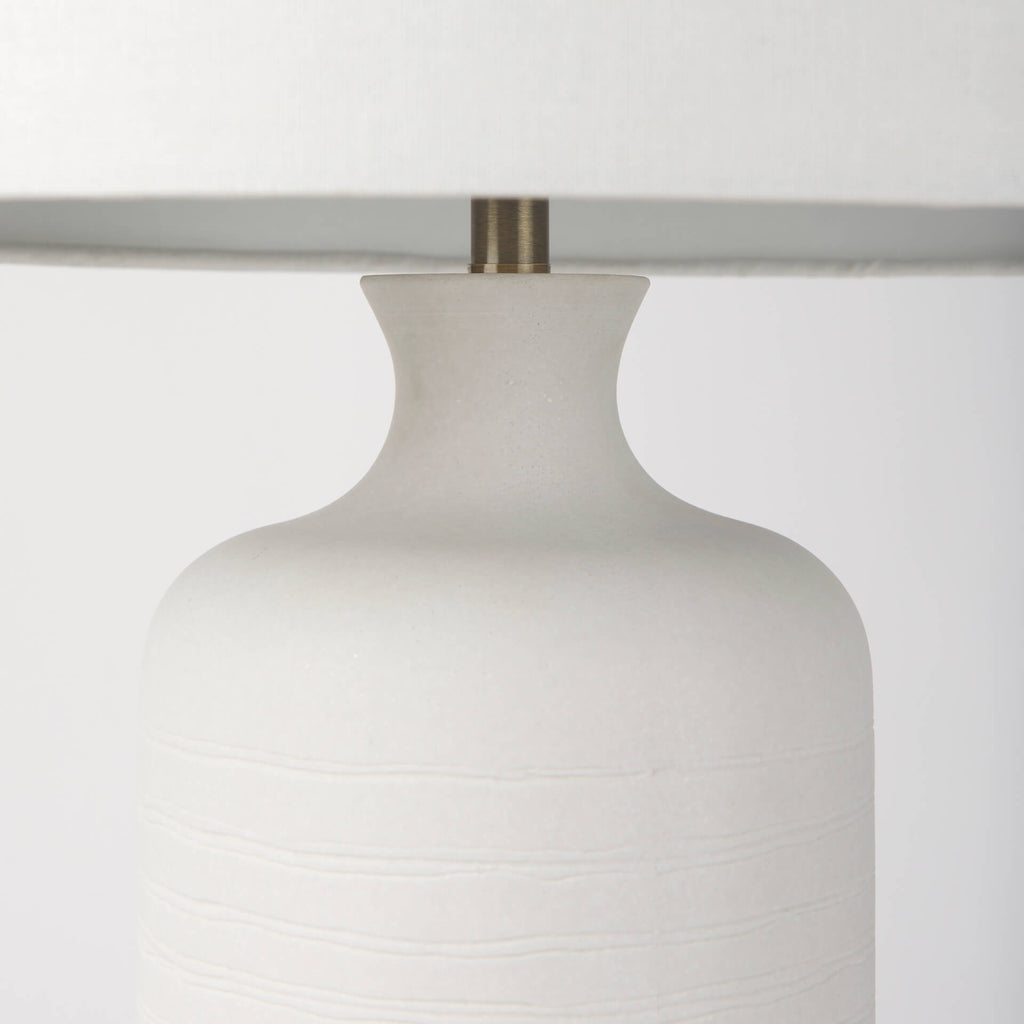 MERCANA MELANIE WHITE CERAMIC TABLE LAMP 68340