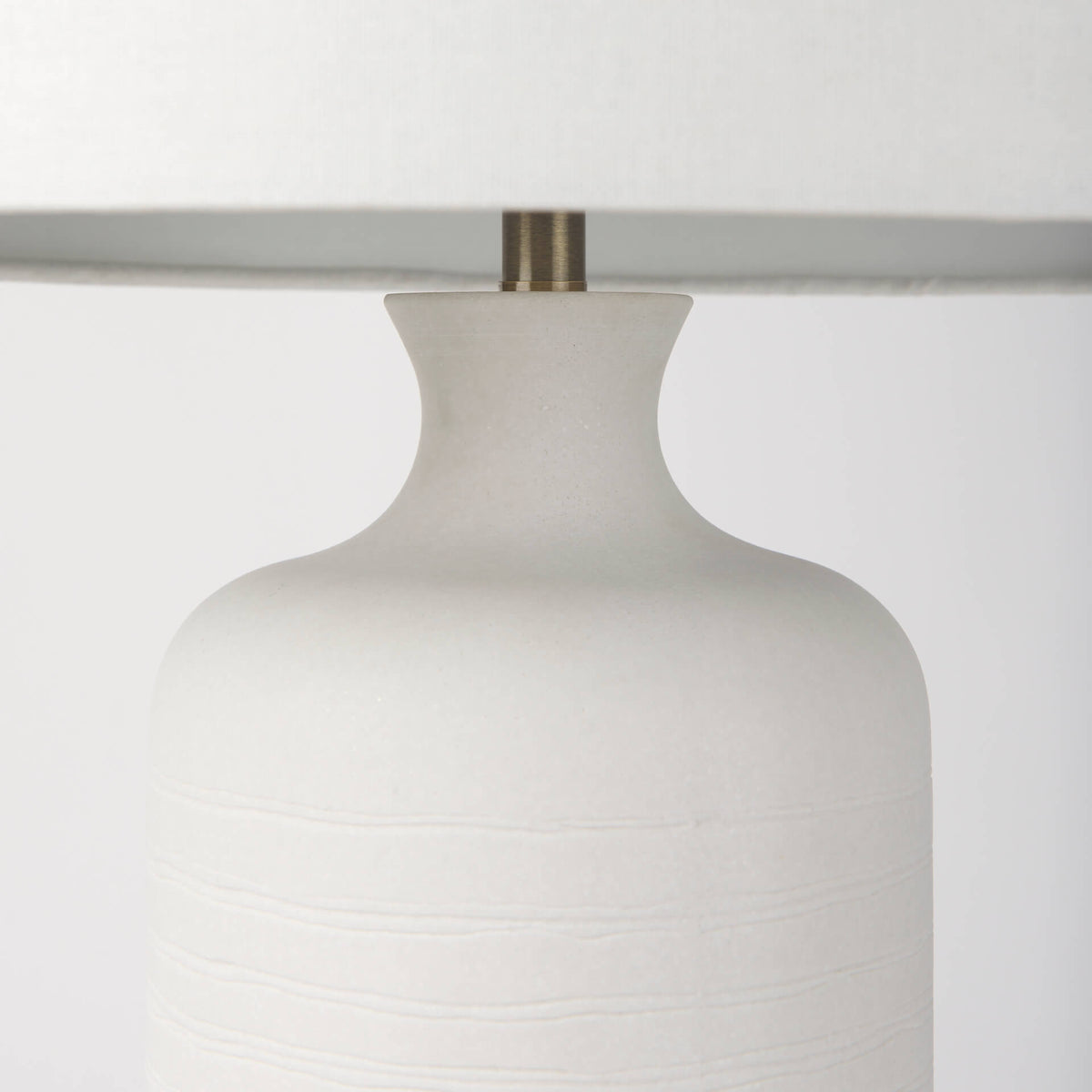 MERCANA MELANIE WHITE CERAMIC TABLE LAMP 68340
