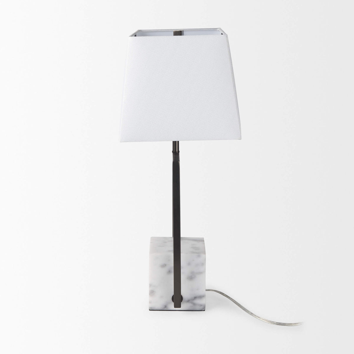 MERCANA PEYTON MARBLE CUBE BASE TABLE LAMP 69701