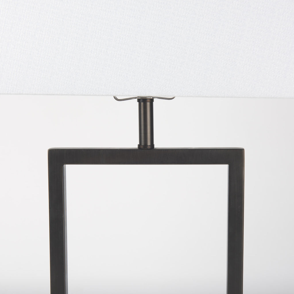 MERCANA PEYTON MARBLE CUBE BASE TABLE LAMP 69701