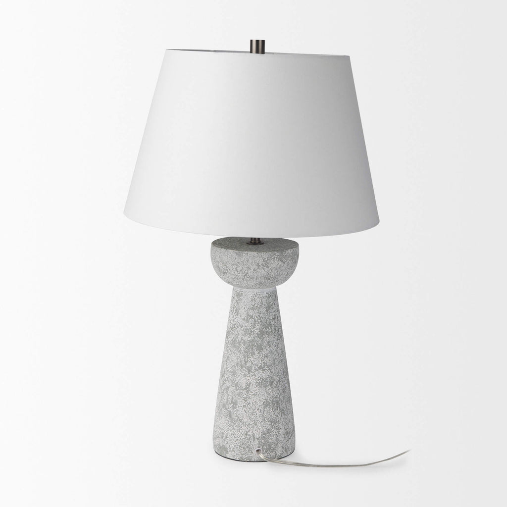 MERCANA JULIA GRAY ANTIQUE CEMENT TABLE LAMP 69706