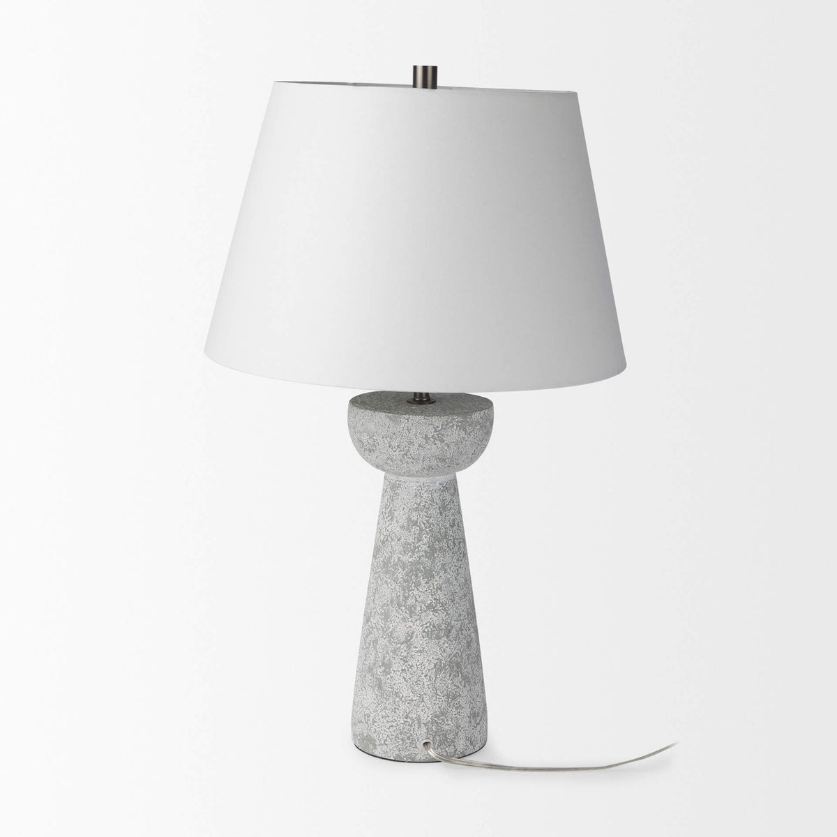 MERCANA JULIA GRAY ANTIQUE CEMENT TABLE LAMP 69706