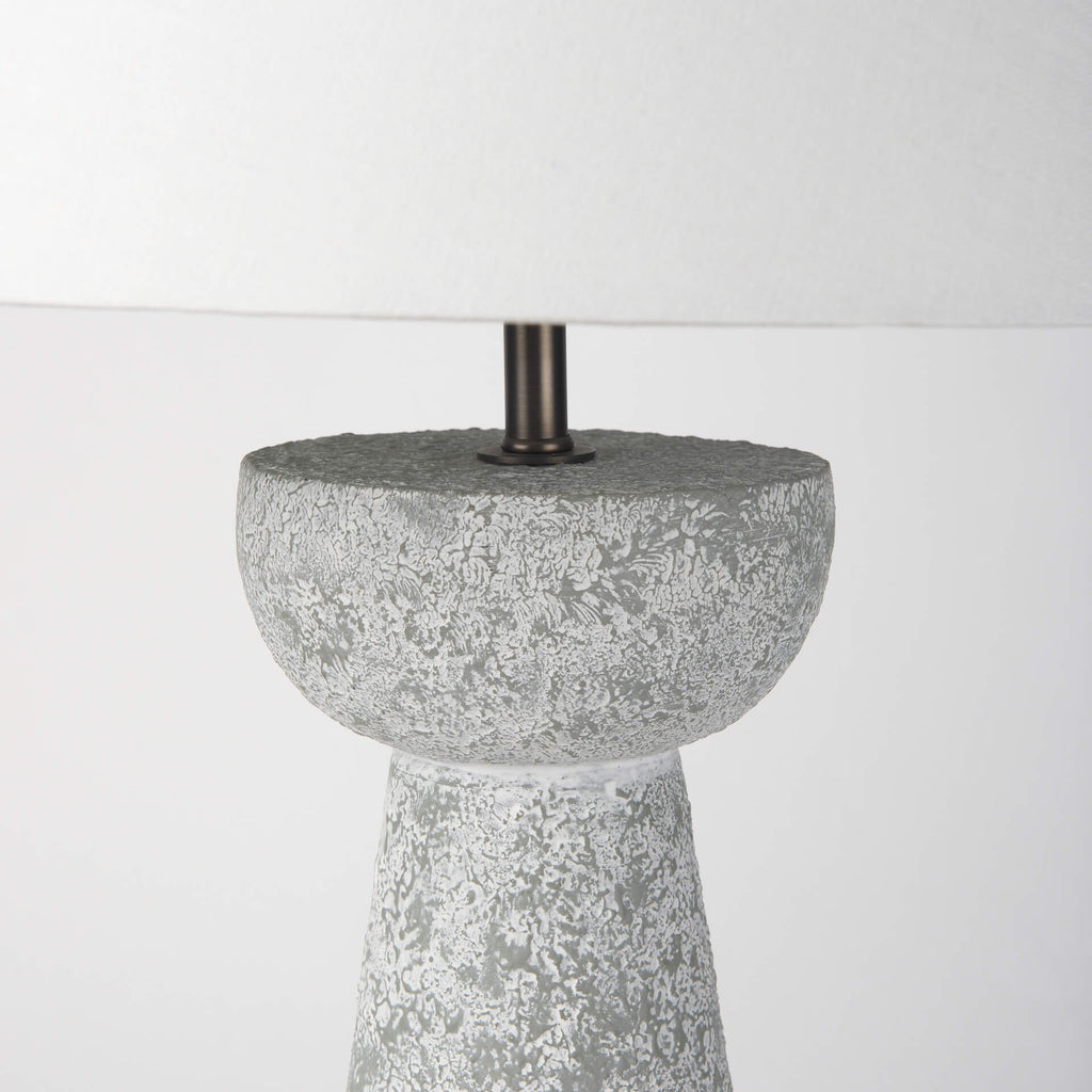 MERCANA JULIA GRAY ANTIQUE CEMENT TABLE LAMP 69706
