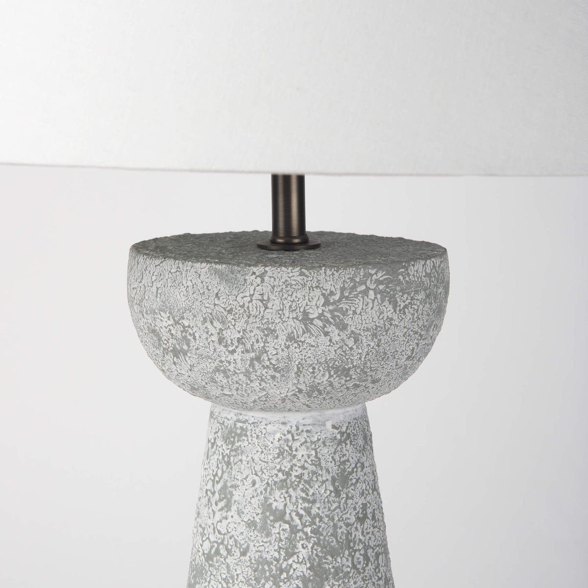 MERCANA JULIA GRAY ANTIQUE CEMENT TABLE LAMP 69706