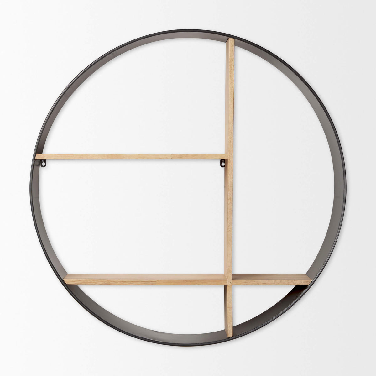 MERCANA HECTOR WOOD/METAL ROUND SHELF 69732