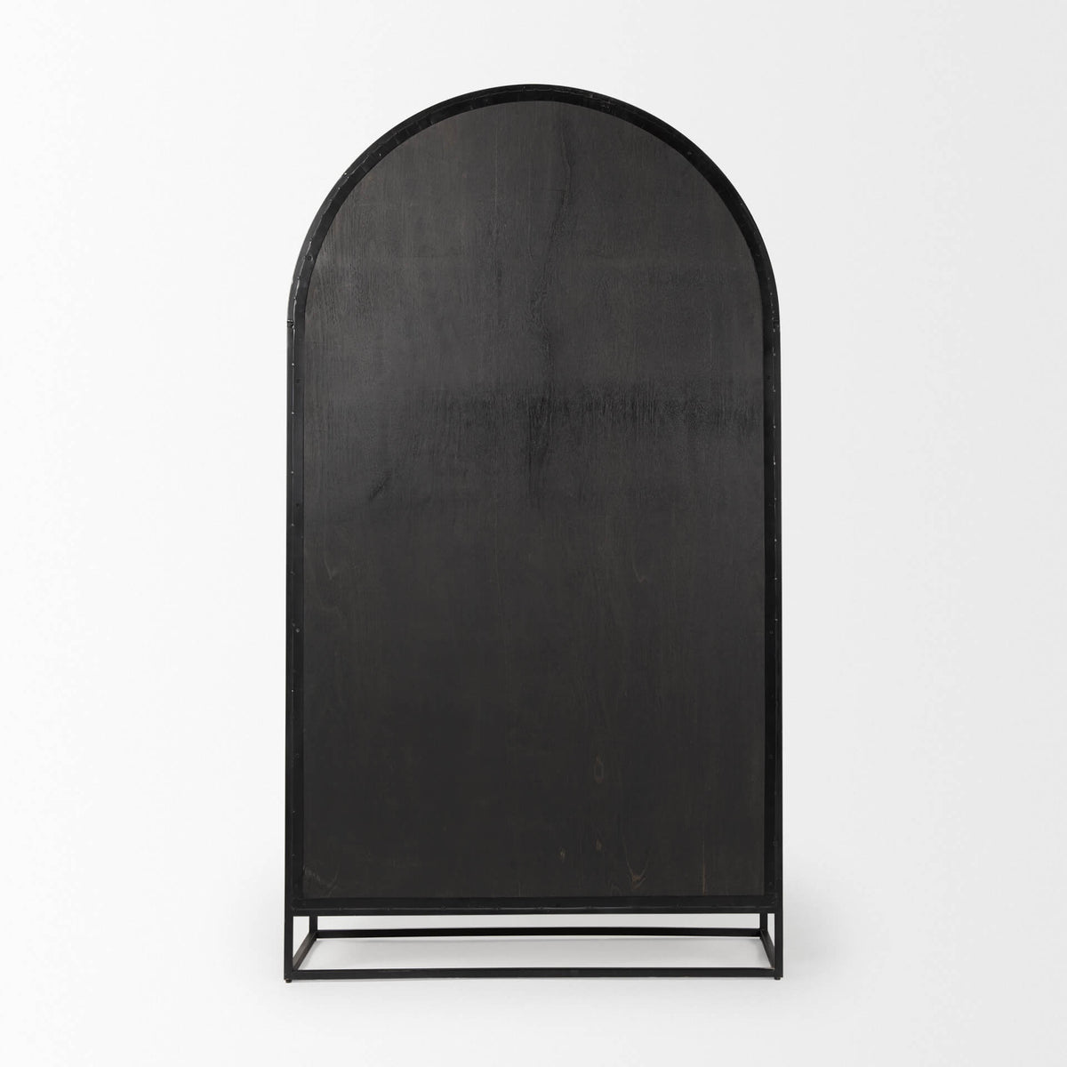 MERCANA SLOAN BLACK WOOD FRAME ARCH CABINET 69885