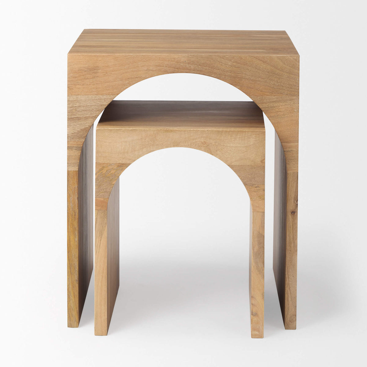 MERCANA  CHLOE COTTAGE WOOD NESTING TABLE 69915
