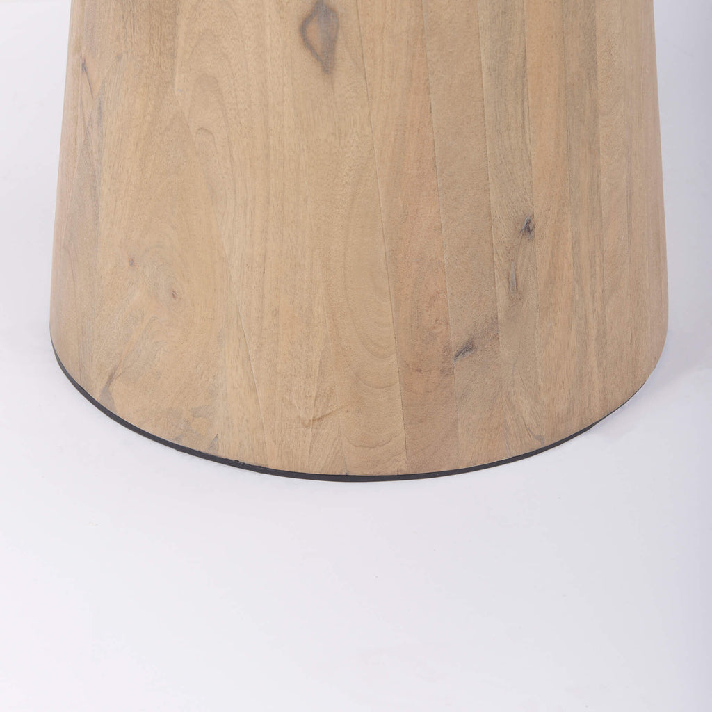 MERCANA MAXWELL 32" WHITE MARBLE PEDESTAL BISTRO TABLE 69928-AB