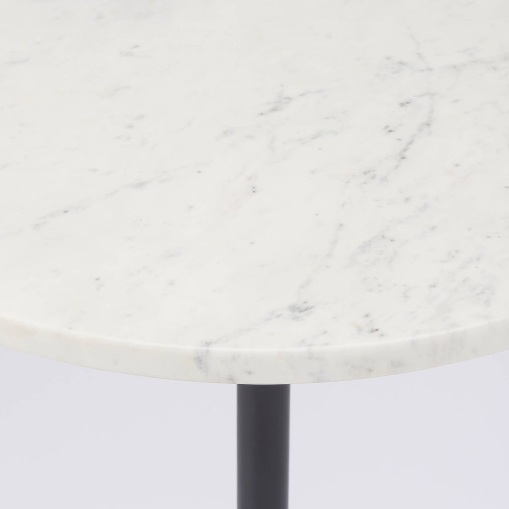MERCANA MAXWELL 20" MARBLE ROUND SIDE TABLE 69975-AB