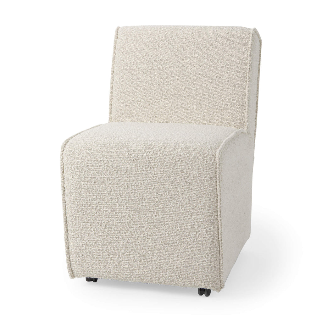 MERCANA DAMON CREAM TONED DINING CHAIR SET OF TWO 69615