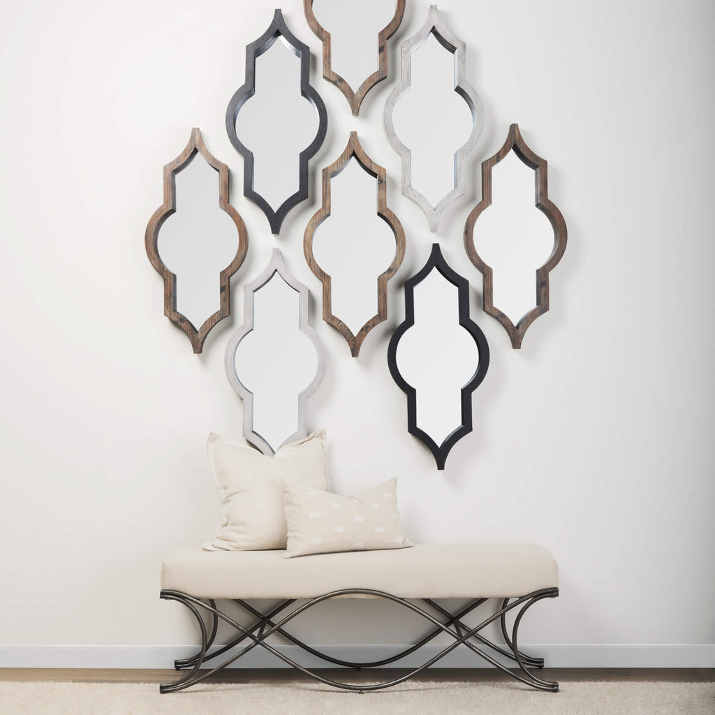 MERCANA TAMANAR LIGHT BROWN WOOD MIRROR 69458