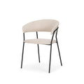 MERCANA CAROLYN DINING CHAIR OATMEAL FABRIC SET OF TWO 70247