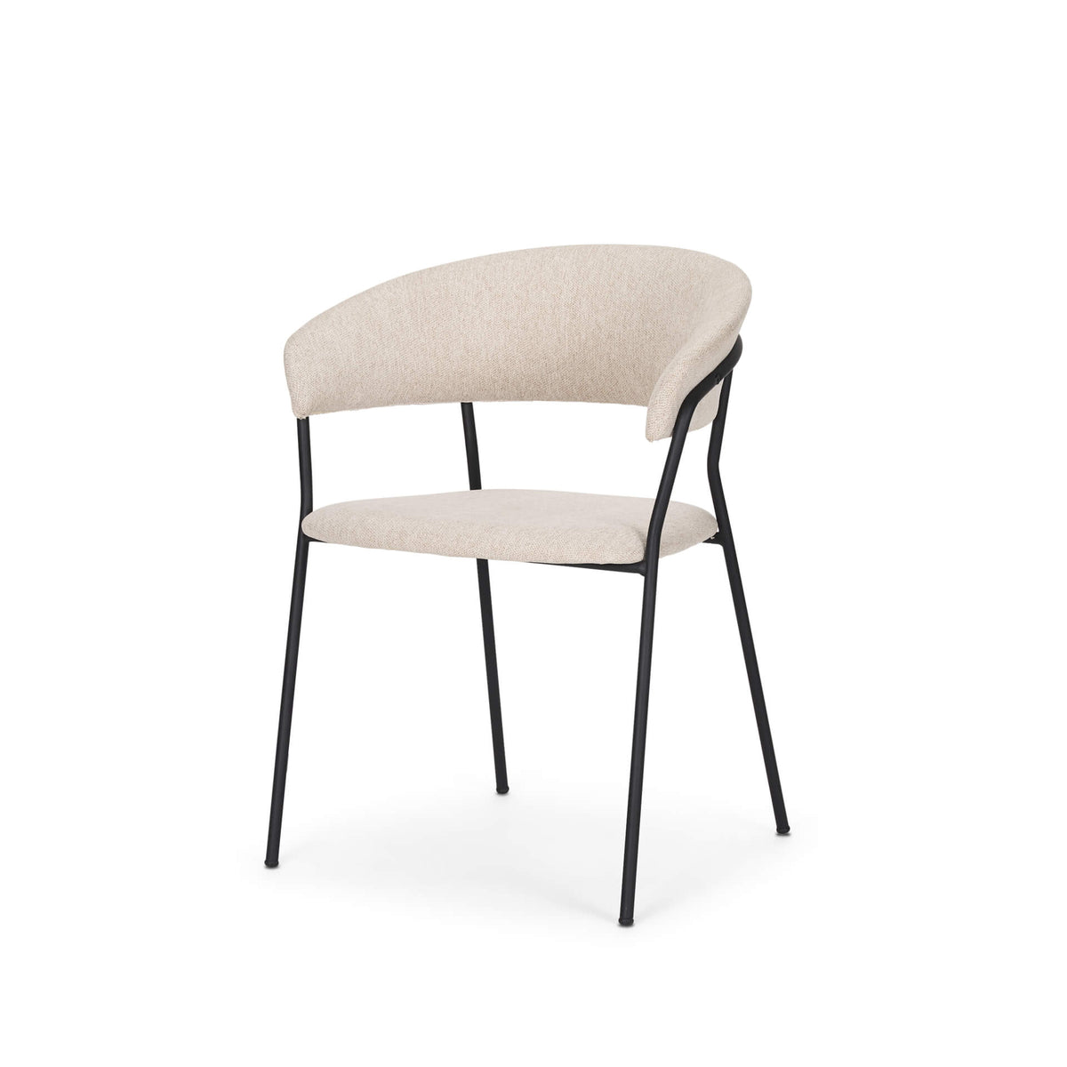 MERCANA CAROLYN DINING CHAIR OATMEAL FABRIC SET OF TWO 70247