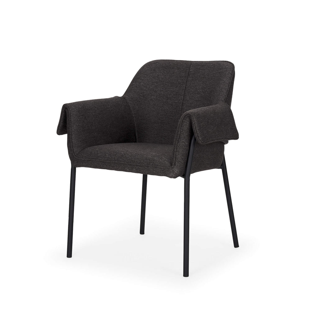 MERCANA BRENTLY DINING CHAIR GRAY FABRIC (SET OF TWO) 70249