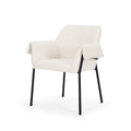 MERCANA BRENTLY DINING CHAIR CREAM FABRIC (SET OF TWO) 70250