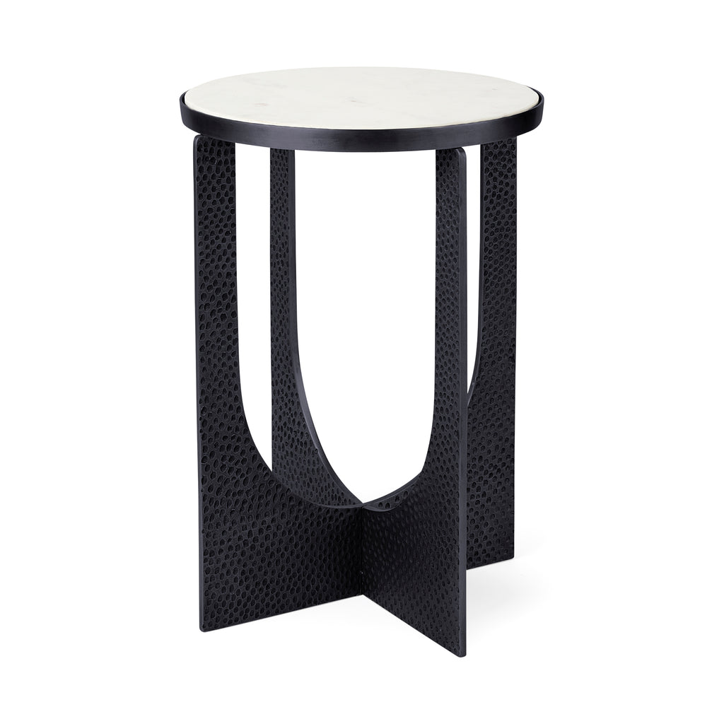 MERCANA PRESTON BLACK METAL ACCENT TABLE 69673