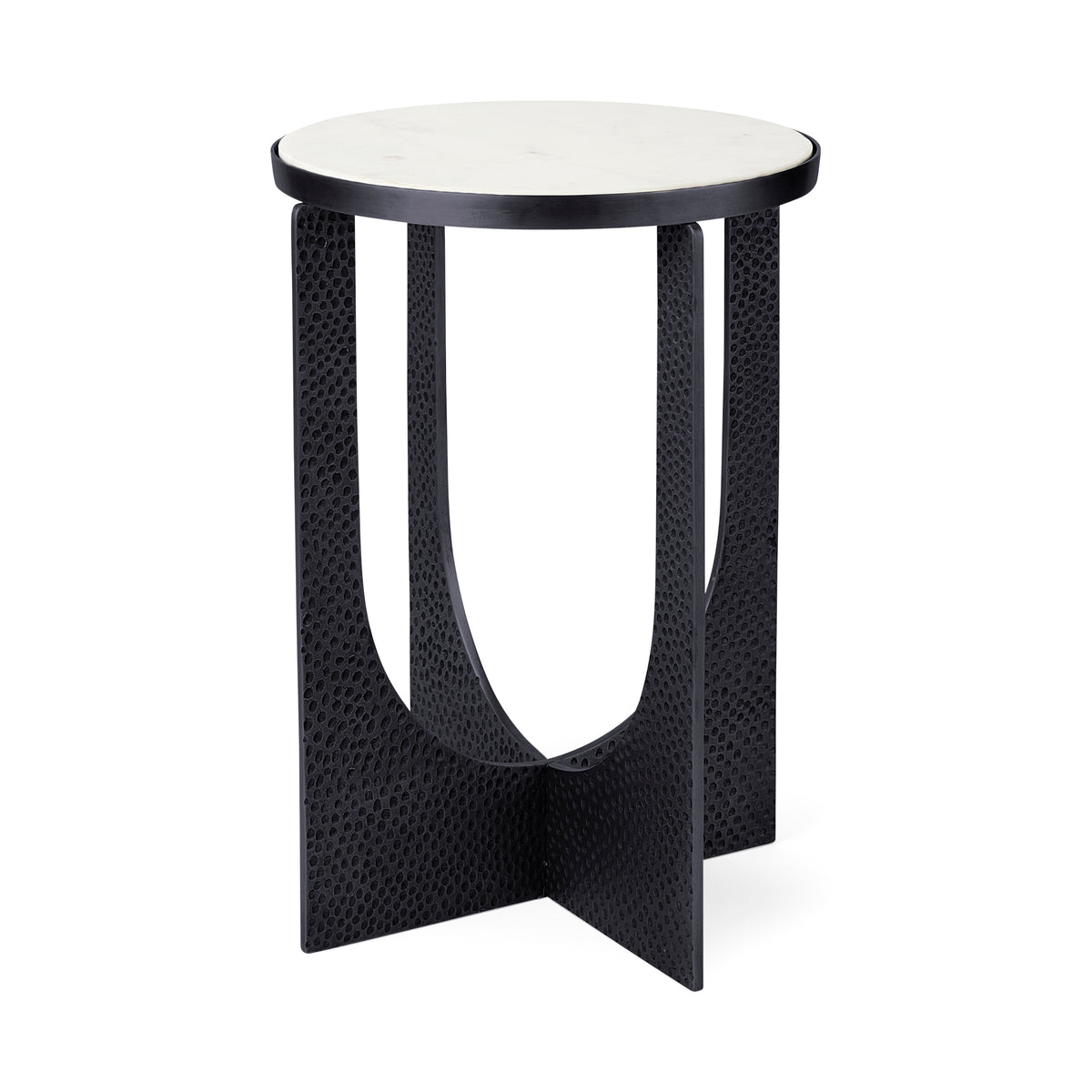 MERCANA PRESTON BLACK METAL ACCENT TABLE 69673