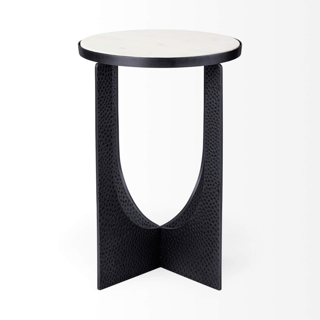 MERCANA PRESTON BLACK METAL ACCENT TABLE 69673