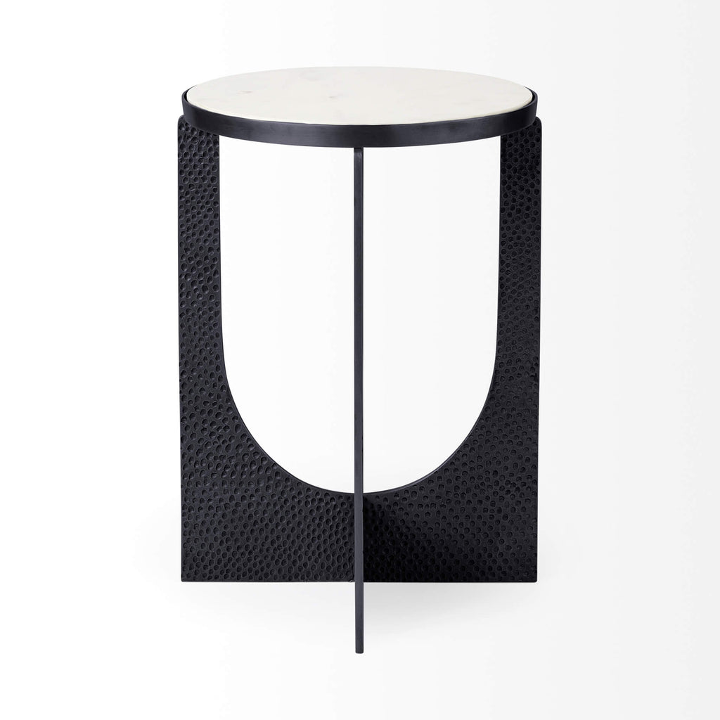 MERCANA PRESTON BLACK METAL ACCENT TABLE 69673