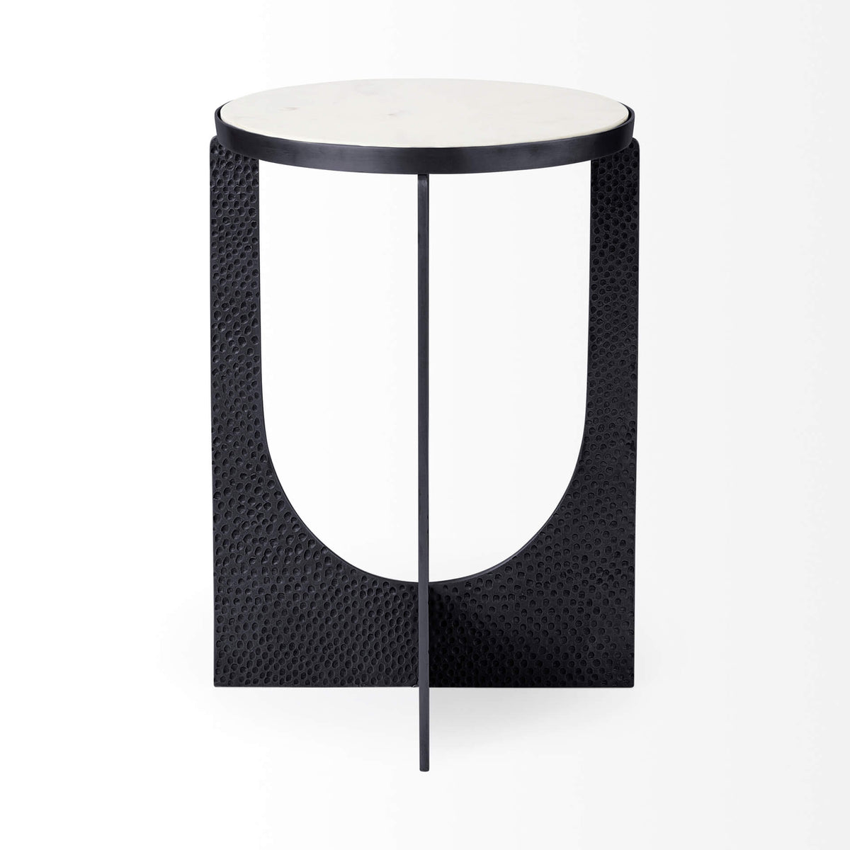 MERCANA PRESTON BLACK METAL ACCENT TABLE 69673