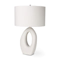 MERCANA TAO CREAM CERAMIC TABLE LAMP 69790