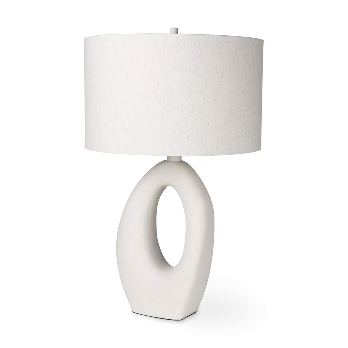MERCANA TAO CREAM CERAMIC TABLE LAMP 69790
