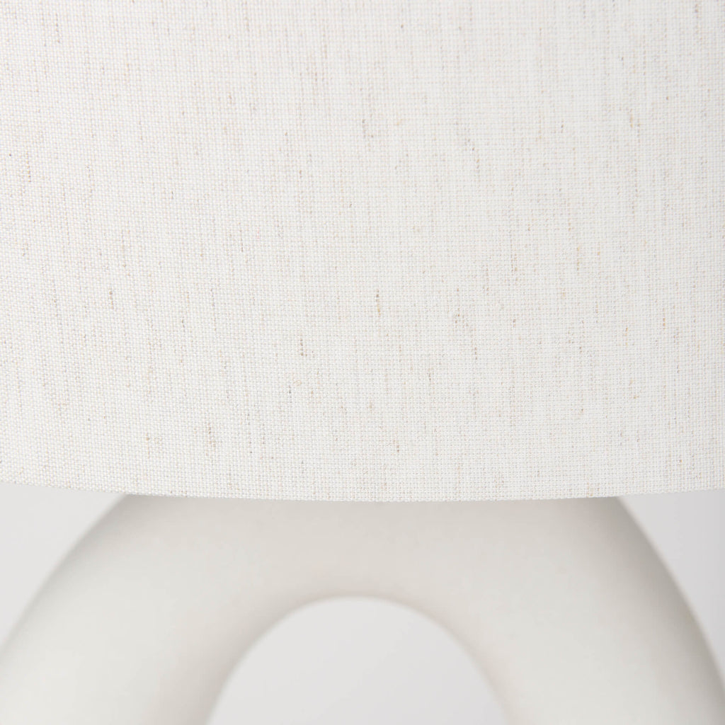 MERCANA TAO CREAM CERAMIC TABLE LAMP 69790