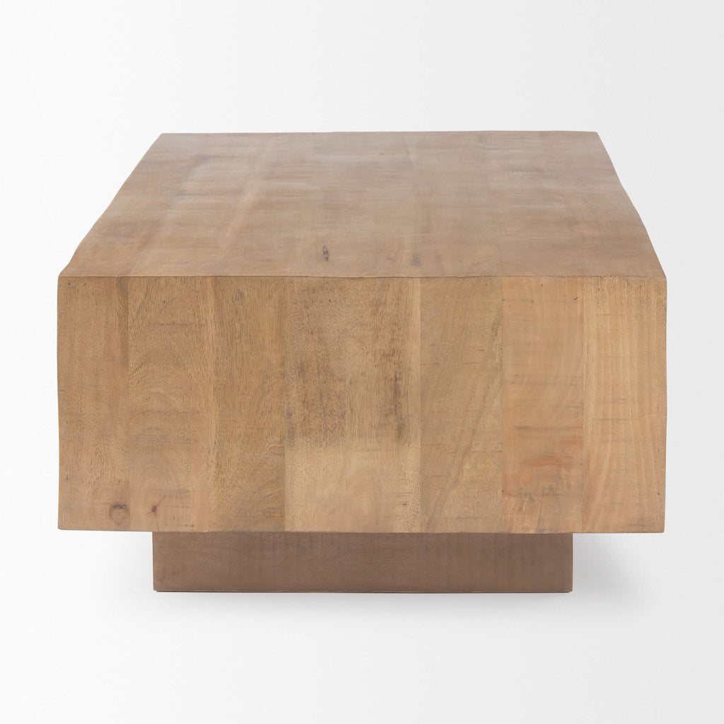 MERCANA HAYDEN LIGHT BROWN WOOD COFFEE TABLE 70116