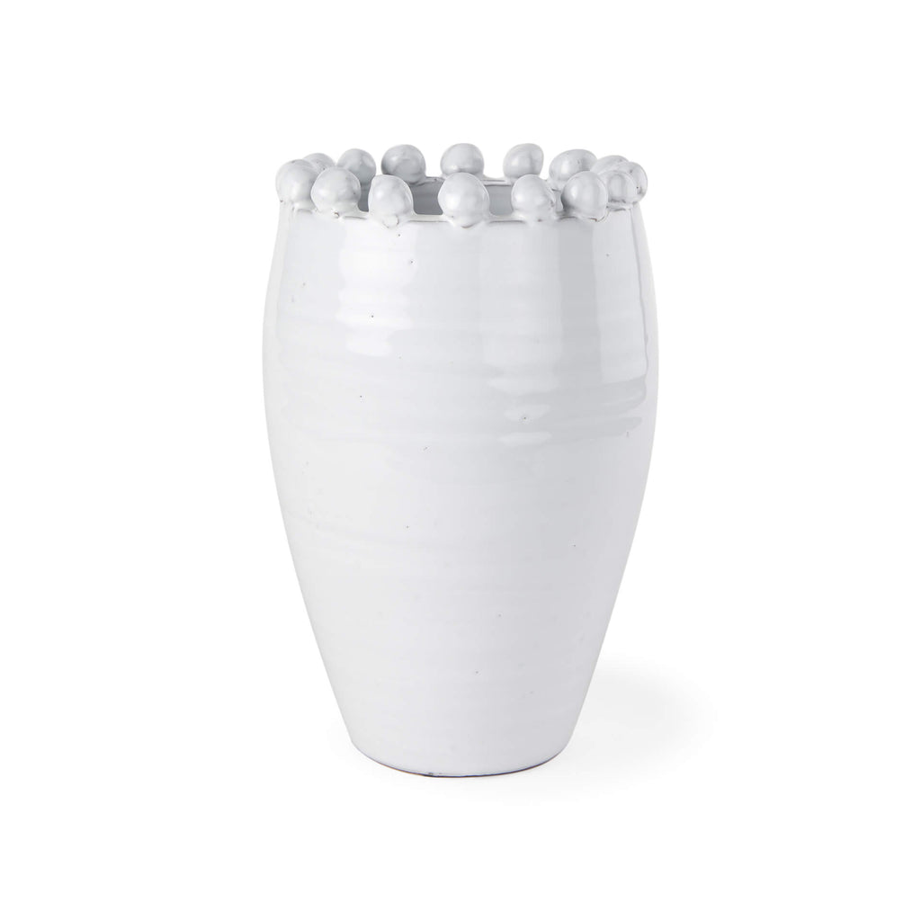 MERCANA BASIN MEDIUM OFF-WHITE GLAZED VASE 70163