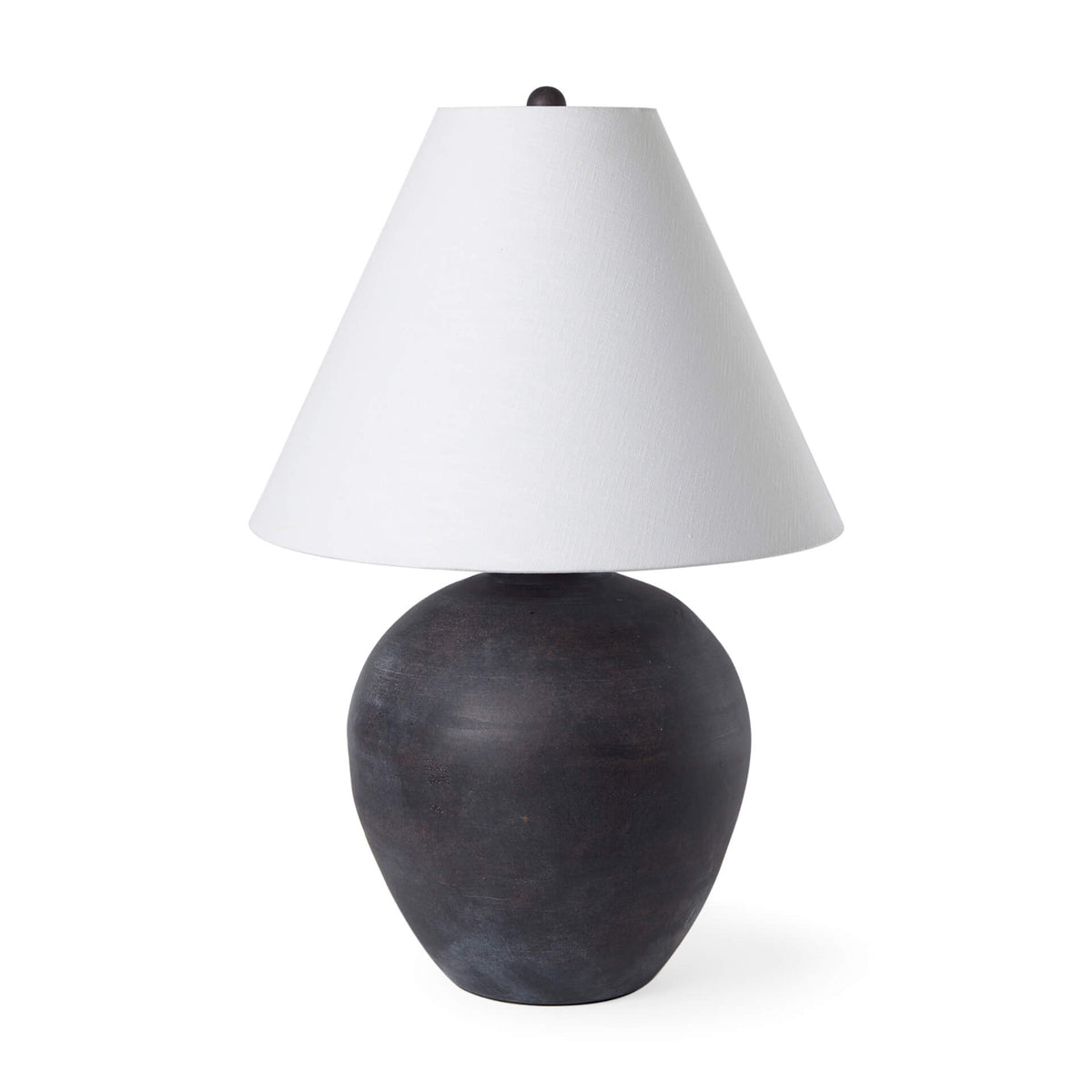 MERCANA MARVIN BLACK CERAMIC TABLE LAMP 70166