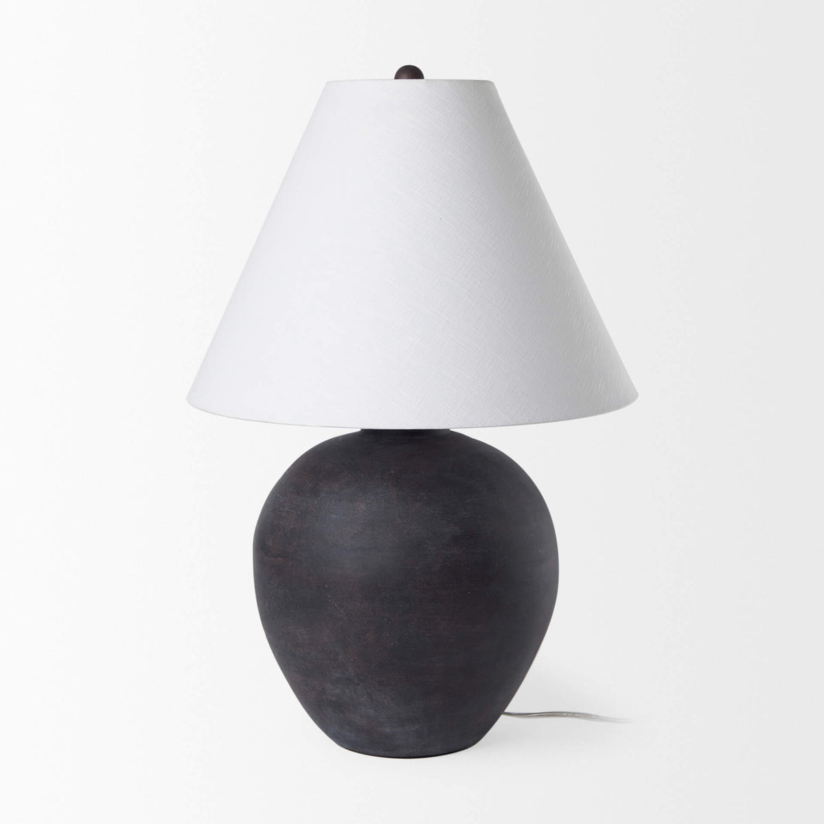 MERCANA MARVIN BLACK CERAMIC TABLE LAMP 70166