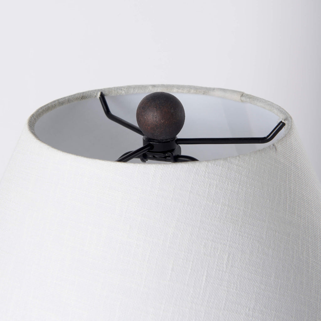 MERCANA MARVIN BLACK CERAMIC TABLE LAMP 70166