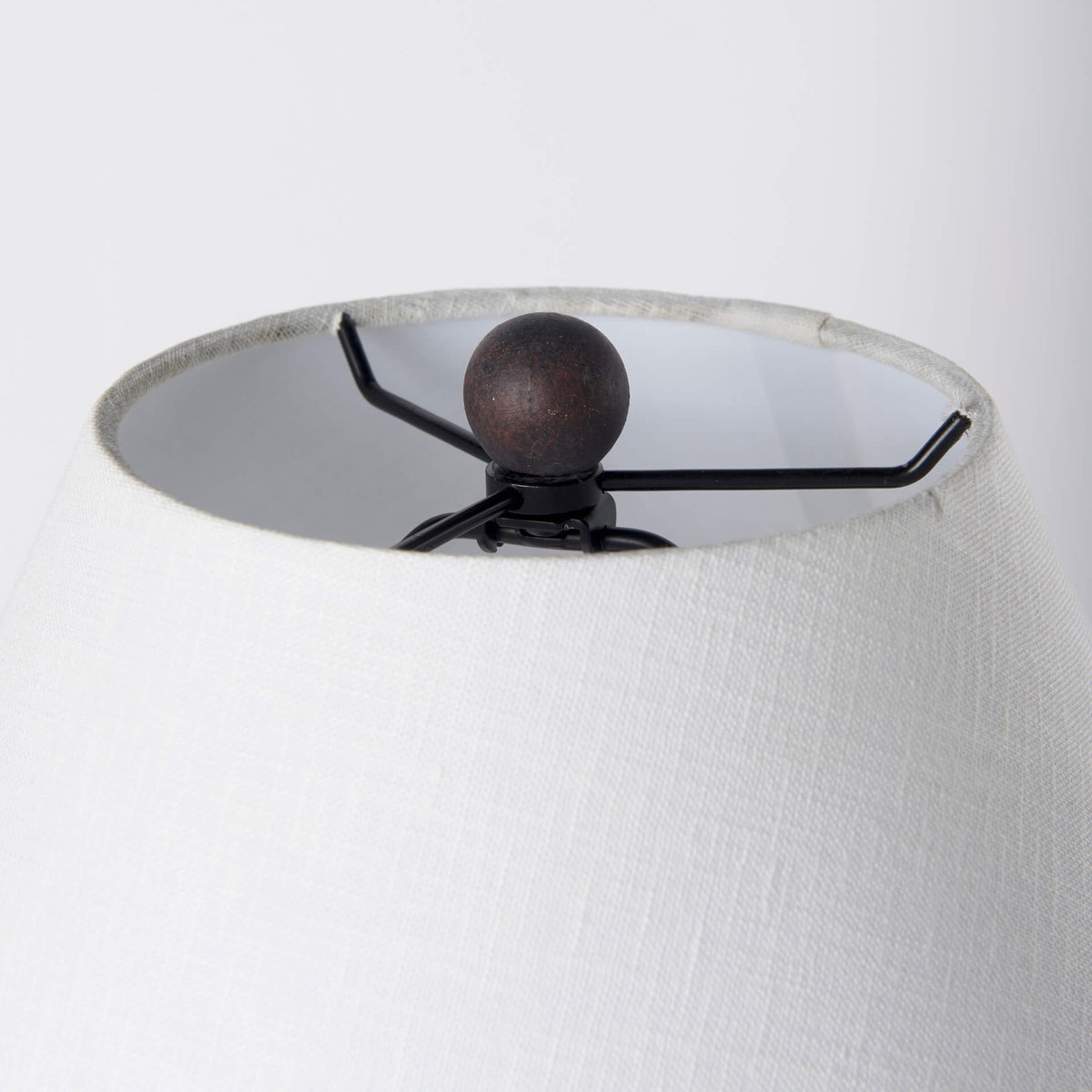 MERCANA MARVIN BLACK CERAMIC TABLE LAMP 70166