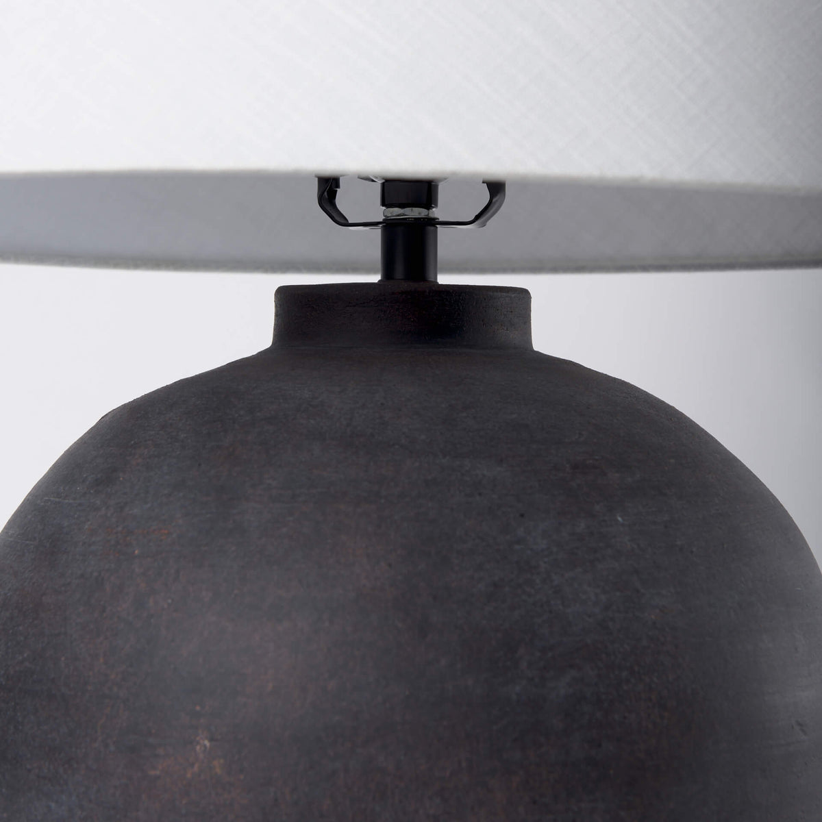 MERCANA MARVIN BLACK CERAMIC TABLE LAMP 70166