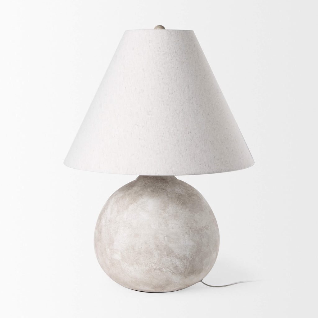 MERCANA MEHDI CREAM CERAMIC TABLE LAMP 70168