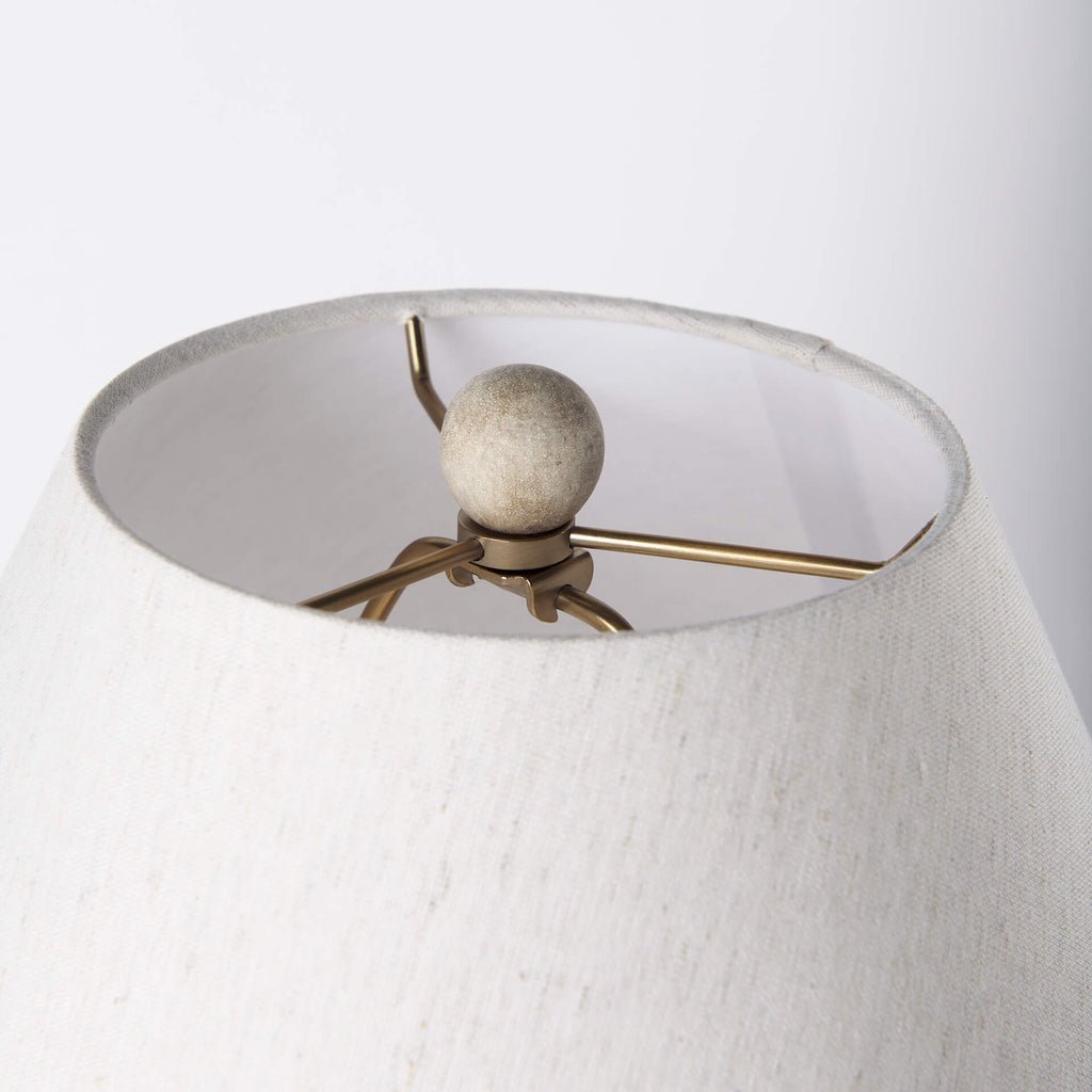 MERCANA MEHDI CREAM CERAMIC TABLE LAMP 70168