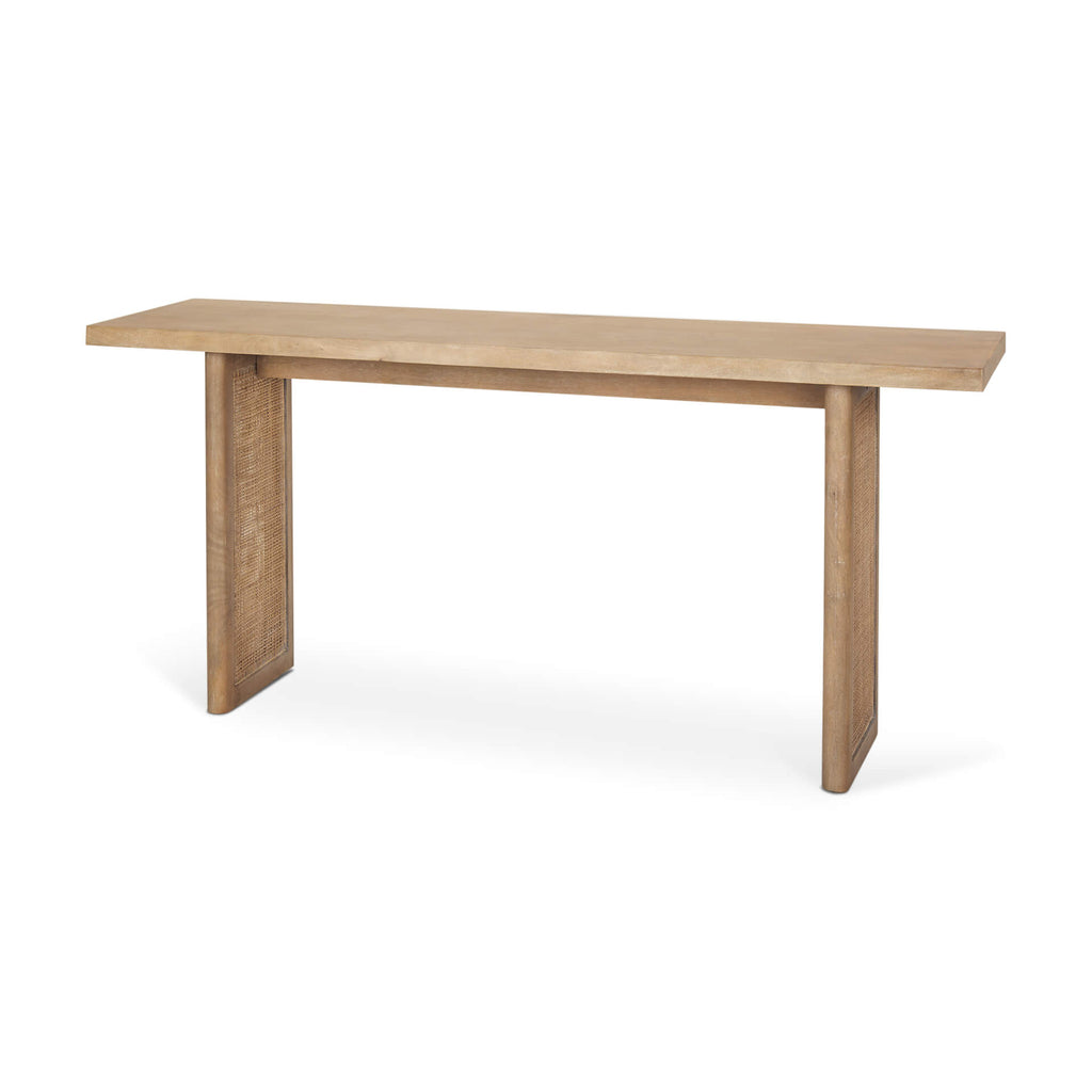 MERCANA GRIER CONSOLE TABLE WITH CANE ACCENT 70172