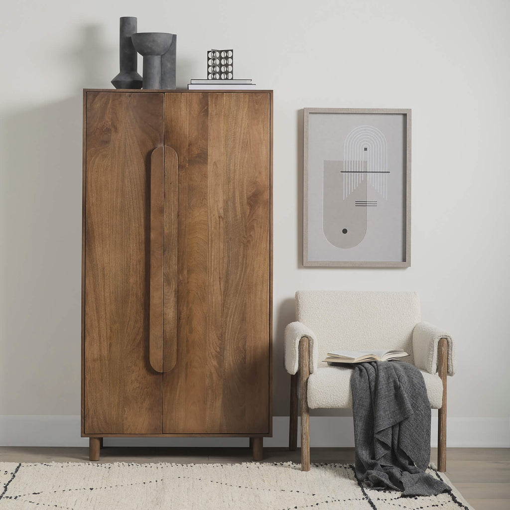 MERCANA ASTRID SOLID WOOD ARMOIRE 69942