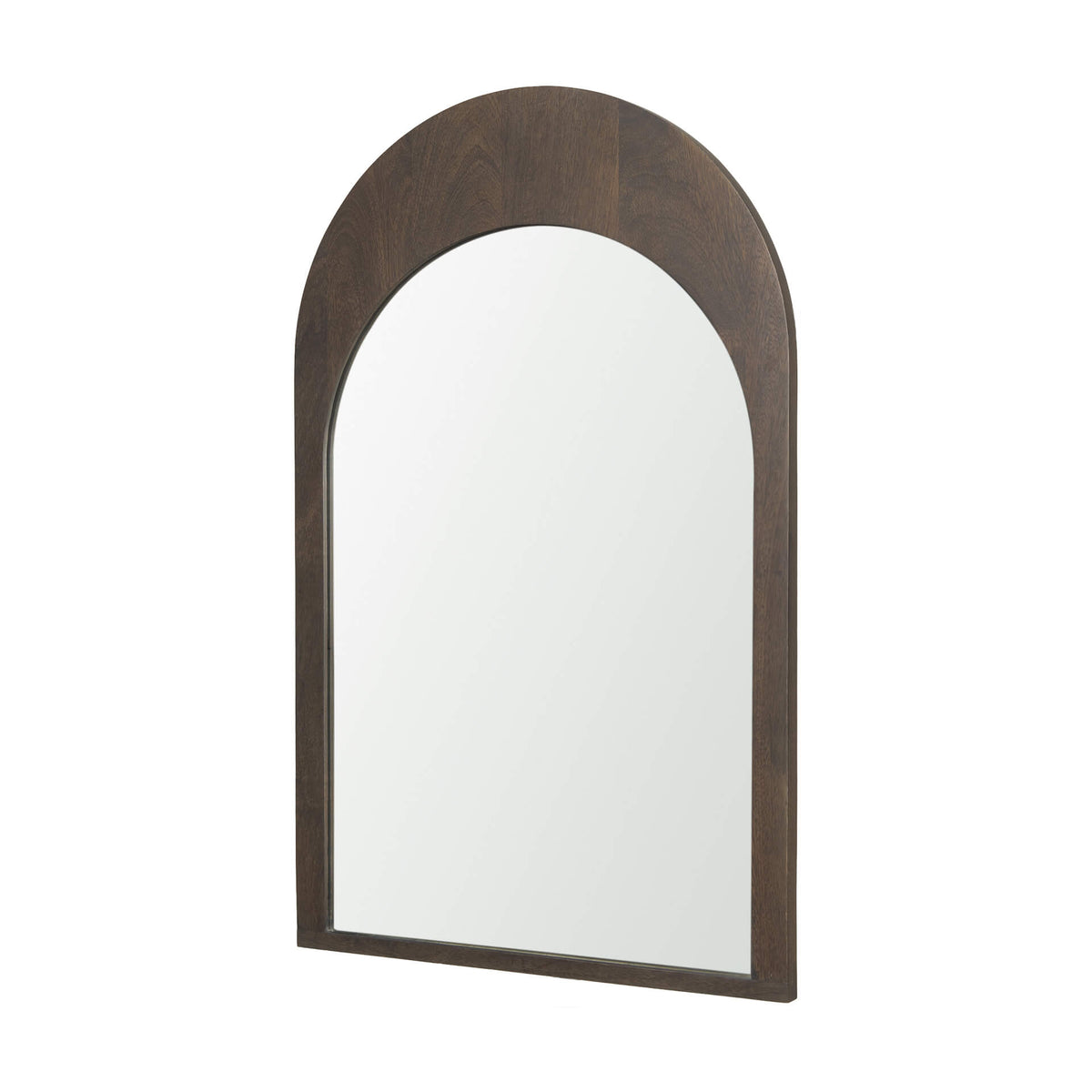 MERCANA CELESTE DARK BROWN WOOD ARCHED MIRROR 70140