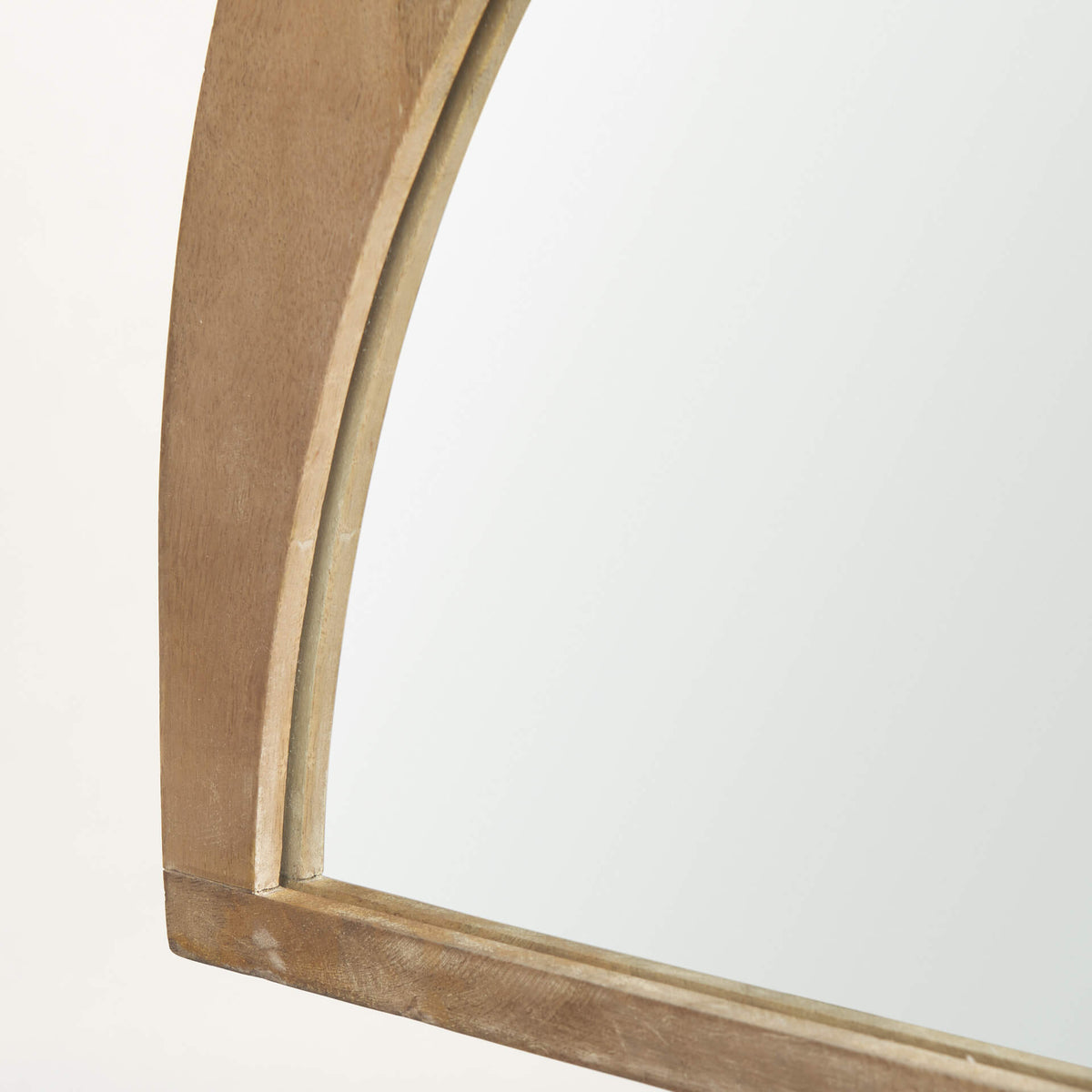 MERCANA CELESTE LIGHT BROWN WOOD SMALL MIRROR 70141