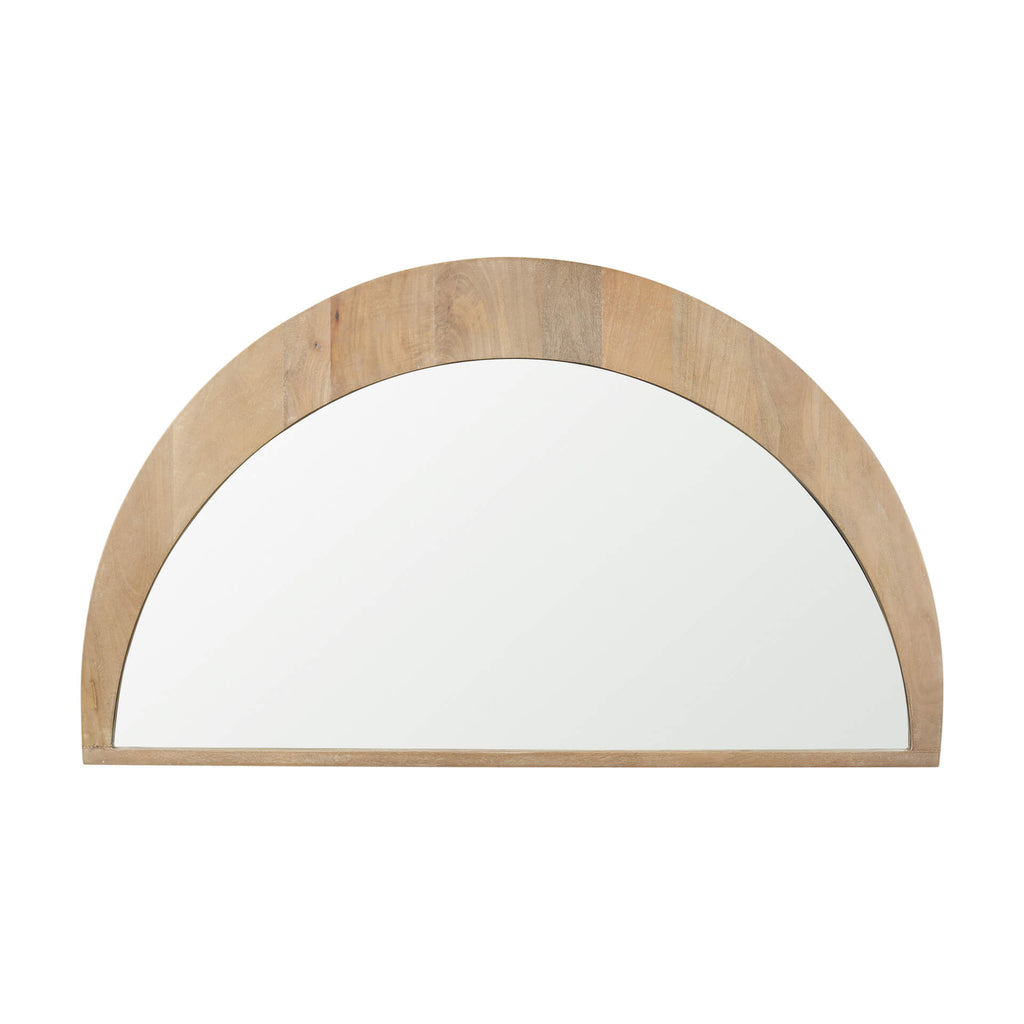 MERCANA CELESTE LIGHT BROWN WOOD LARGE MIRROR 70142