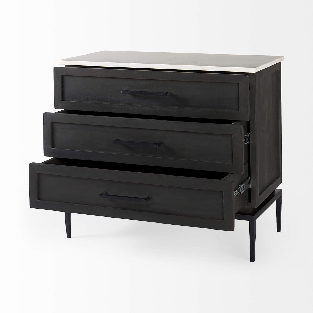 MERCANA DIVINA WHITE MARBLE TOP ACCENT CABINET 69201-AB