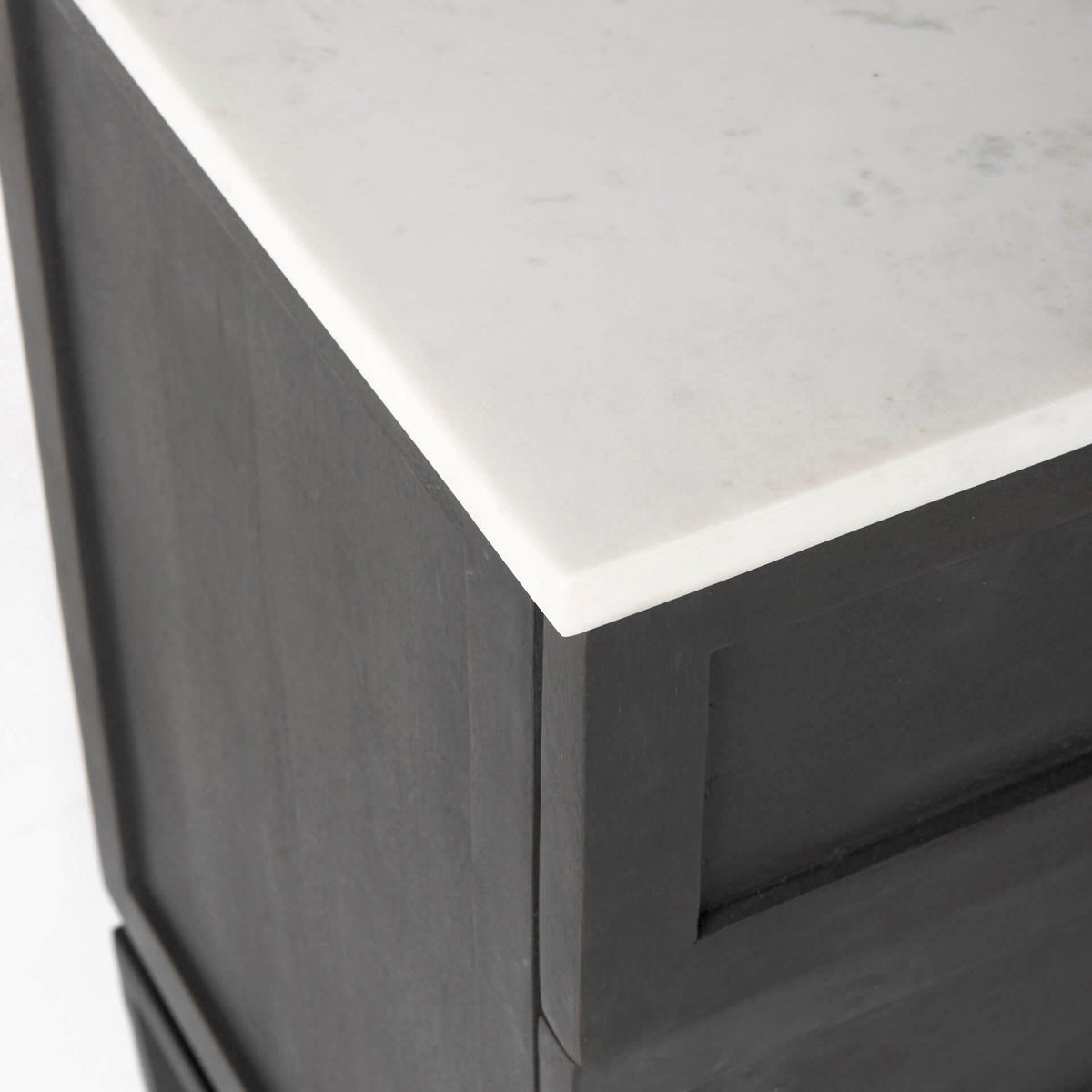 MERCANA DIVINA WHITE MARBLE TOP ACCENT CABINET 69201-AB