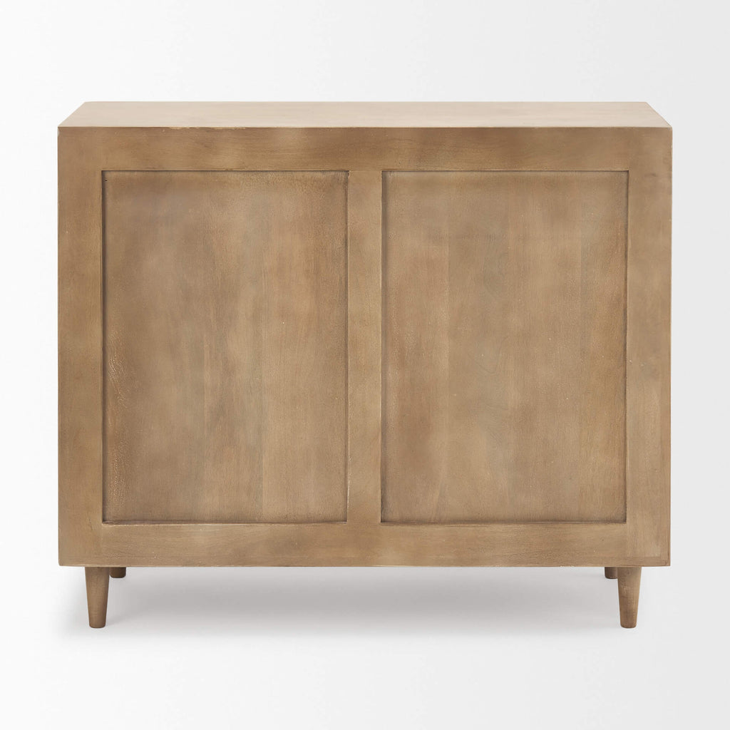 MERCANA TUCKER CARVED ARCH PATTERN ACCENT CABINET 69952
