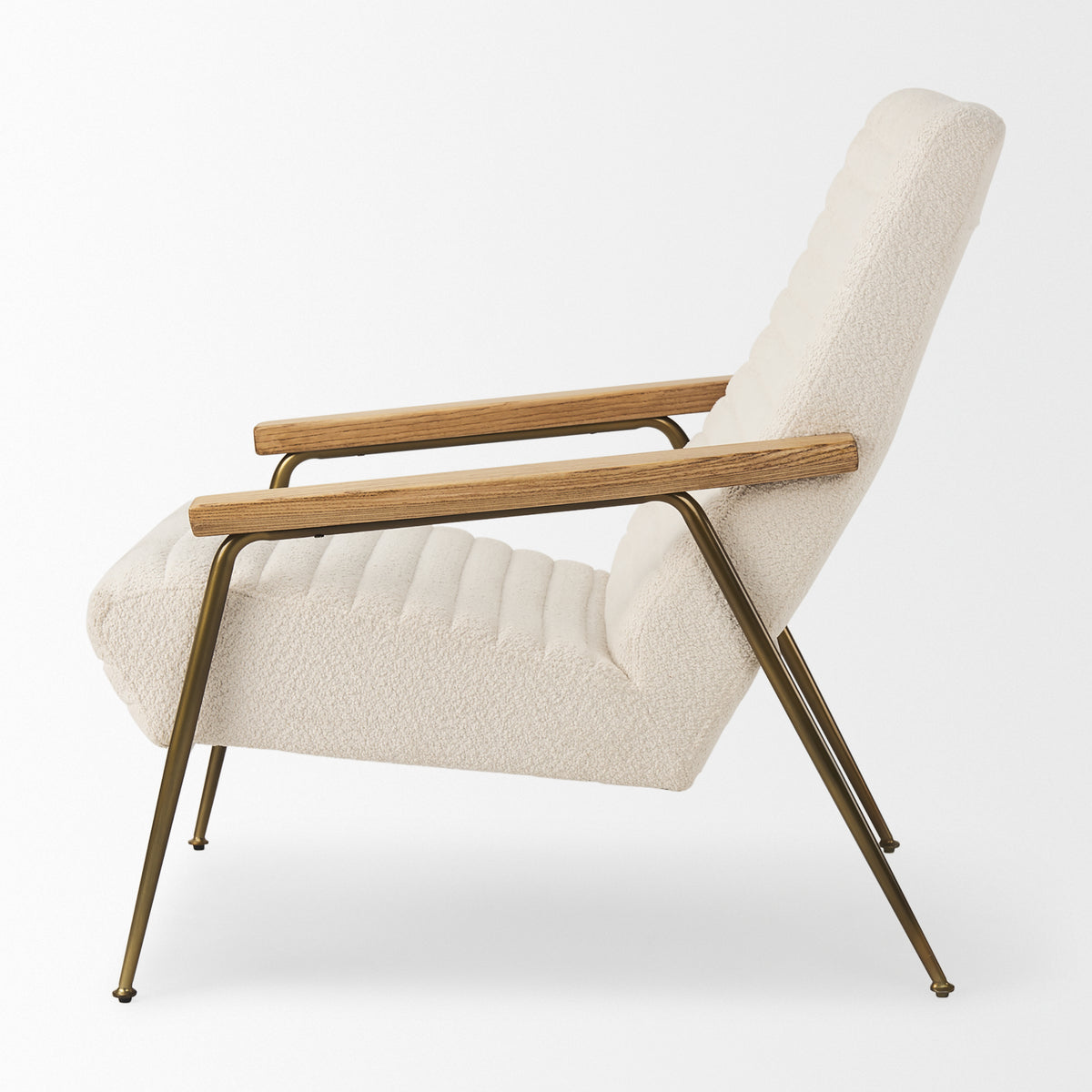 MERCANA GROSJEAN CREAM BOUCLE ACCENT CHAIR 70221