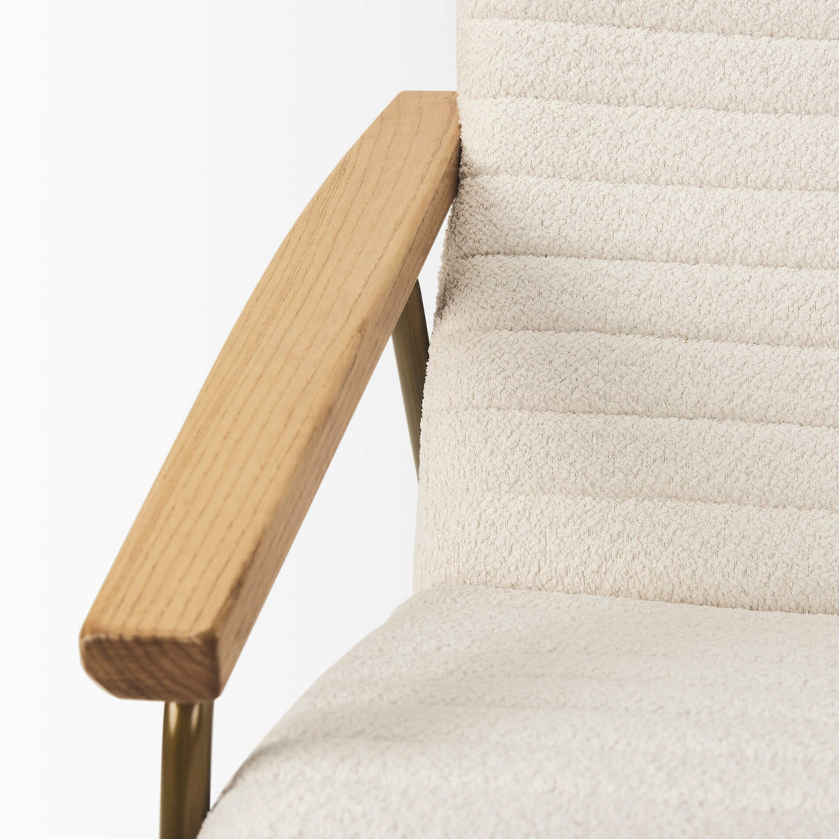 MERCANA GROSJEAN CREAM BOUCLE ACCENT CHAIR 70221
