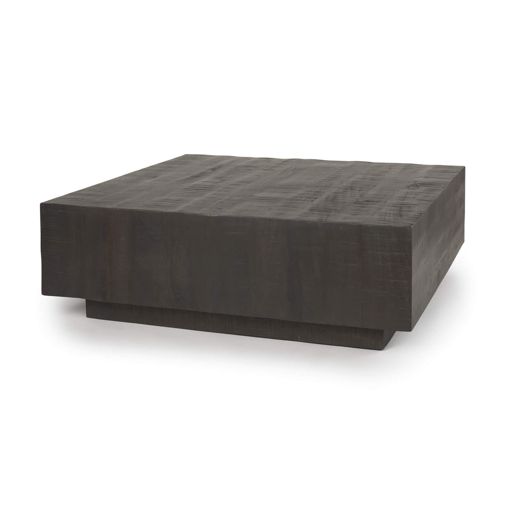 MERCANA  HAYDEN DARK BROWN WOOD SQUARE COFFEE TABLE 70117