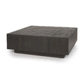 MERCANA  HAYDEN DARK BROWN WOOD SQUARE COFFEE TABLE 70117